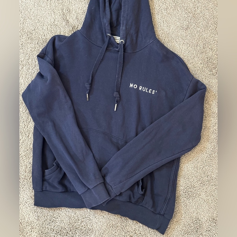 bershka navy hoodie